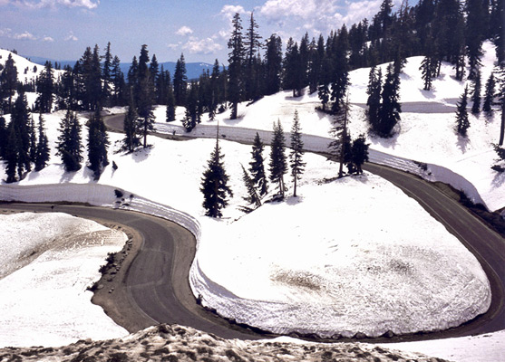 Bendy section of the park road, near the south entrance