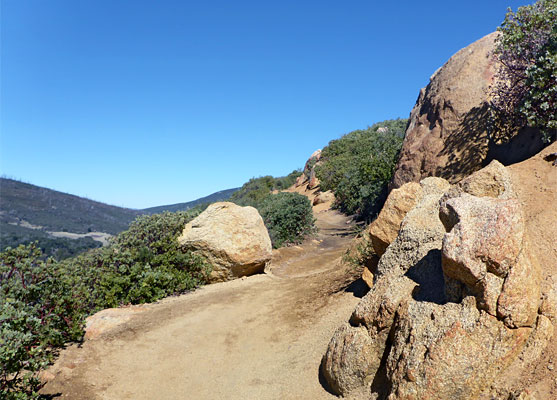 Granite outcrop near the lower end of the Stonewall Peak Trail