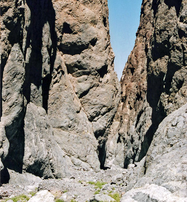 Narrow gorge