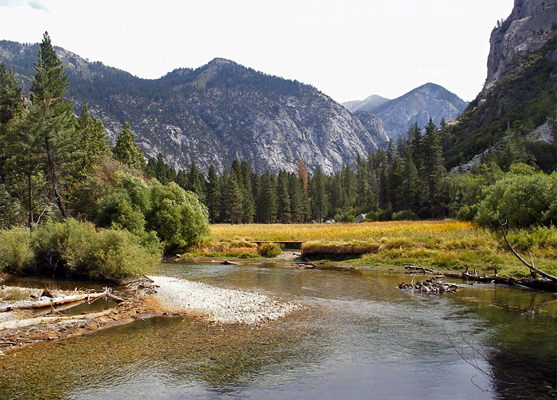 South Fork of the Kings River, flowing past Zumwalt Meadows