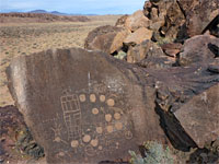 Boulders and petrogyphs