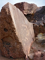 Side of the 13 moons boulder