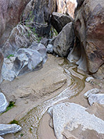 Stream and boulders