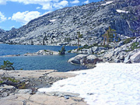 Snow by Lake Aloha