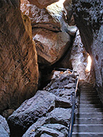 Steps in Bear Gulch Cave