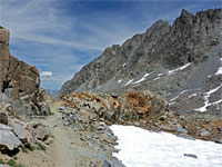 Snow and rock