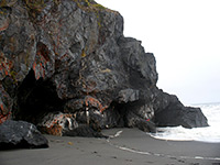 Dark cliffs, Humboldt Lagoons State Park