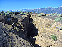 Entrance to a fissure