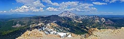 View northeast from the summit