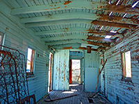 Inside the caboose