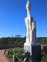 Cabrillo statue, and the lighthouse