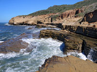 Strata beside the ocean