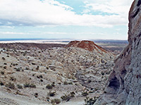 Calcite Mine - view down Palm Wash