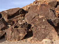 Reddish-brown boulders