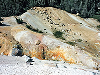 Colourful steam vents