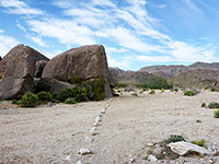 Wash near the trailhead