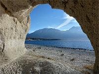 Alcove view of Crowley Lake