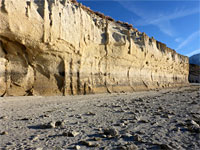Yellowish cliff