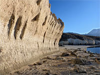 Undercut cliff