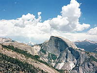 Half Dome, seen from the top of Yosemite Fall