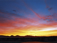 Sunset over Death Valley Junction