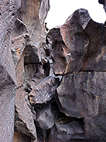 Jagged rocks