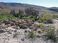 Boulders near an oasis