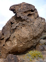 Eroded boulder
