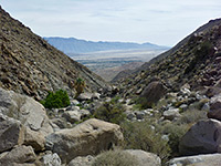 View east along the canyon