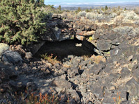 Lava cave entrance