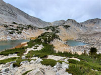 Ridge between lakes