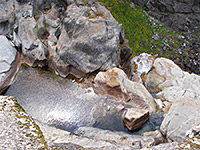 Deep pool directly above Illilouette Fall