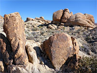 Boulders along the trail