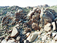 Monzonite boulders