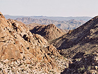 View south towards the Orocopia Mountains