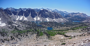 Kearsarge Lakes and the Kearsarge Pinnacles