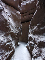 Stony canyon walls