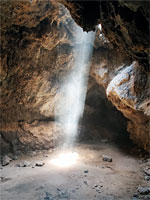 Light section of the cave