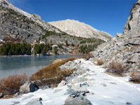 Rocks and snow