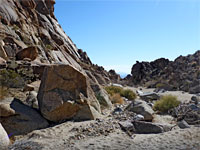The downstream canyon