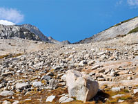Boulder-covered slope