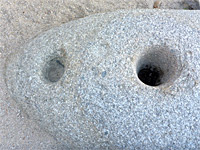 Bedrock mortars