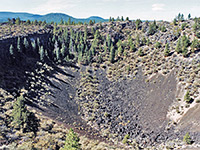 Mammoth Crater - view west