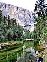 Cliffs above the Merced River