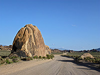 Rock beside the road