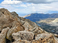 Boulders on the summit