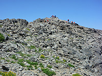 Approaching the summit