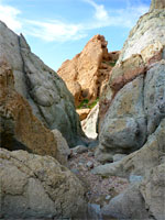 Gray and brown rocks