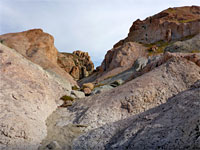 V-shaped canyon