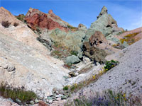 Multicolored rocks